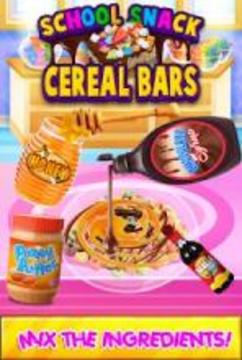 School Lunch Cereal Bars - After School Kids Snack游戲截圖2