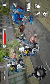 Super Robot Transformation Camper Van Truck Driver游戲截圖5