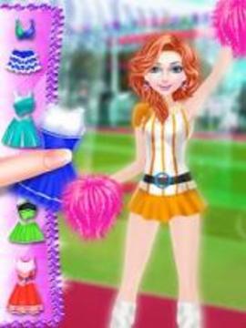 Cheerleader Star Makeover Salon : Indian Cricket游戲截圖5