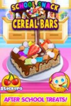 School Lunch Cereal Bars - After School Kids Snack游戲截圖4