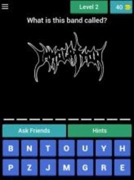 Metal Band Logo Quiz游戲截圖3