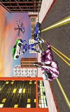 US Police Robot War Multi Robot Transform Games游戲截圖4