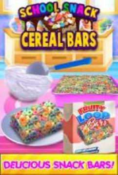 School Lunch Cereal Bars - After School Kids Snack游戲截圖1