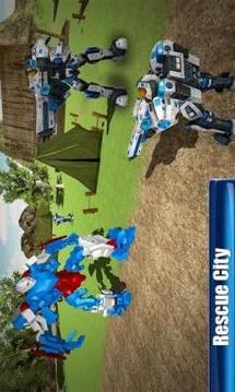 Super Robot Transformation Camper Van Truck Driver游戲截圖2