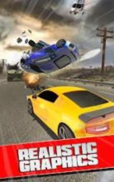 Fastlane Death Road Race - Shooting Car on Highway游戲截圖5