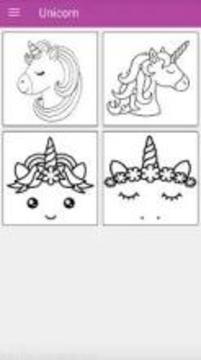 Coloring Book for Unicorn游戲截圖1