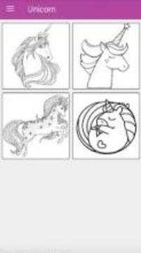 Coloring Book for Unicorn游戲截圖2