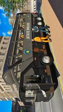 US Prison Transport: Police Bus Driving游戲截圖3