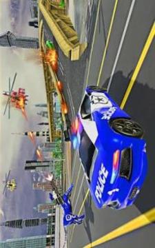 US Police Robot War Tiger Robot Transform Games游戲截圖4