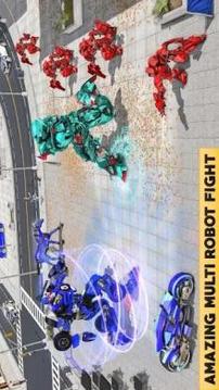 US Robot Police Bike Horse Robot Transformation游戲截圖4