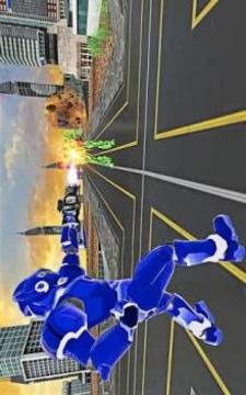 US Police Robot War Tiger Robot Transform Games游戲截圖2