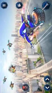 US Robot Police Bike Horse Robot Transformation游戲截圖5