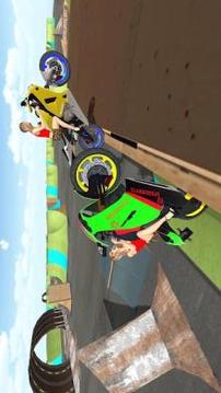 Motor bike Police Car Chasing Game游戲截圖1
