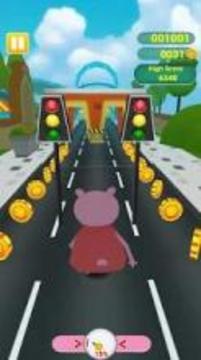 Subway peppa adventure Run pig游戲截圖2
