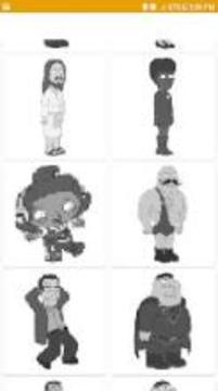 Color by Number family guy Pixel Art游戲截圖1