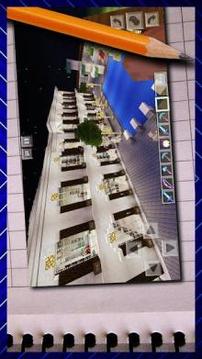 New Luxurious High School. Map for MCPE游戲截圖5