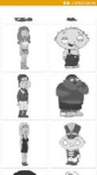 Color by Number family guy Pixel Art游戲截圖3
