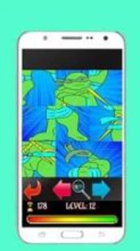 Turtles puzzle Ninja game游戲截圖4