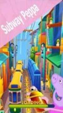 Subway peppa adventure Run pig游戲截圖4