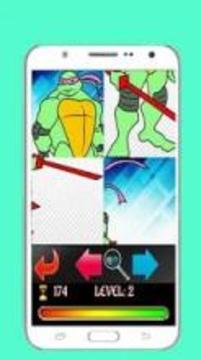 Turtles puzzle Ninja game游戲截圖1