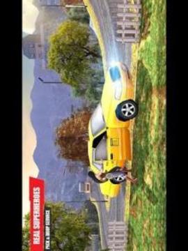 Superhero Taxi Driving : fast racing challenges 3D游戲截圖2