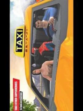 Superhero Taxi Driving : fast racing challenges 3D游戲截圖3