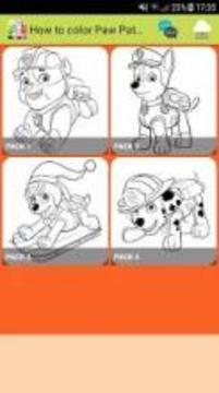 How to color Paw Patrol coloring book For Adult游戲截圖1