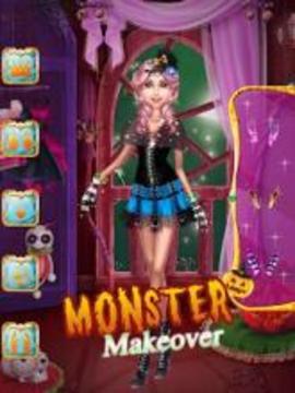 Monster Princess Makeover Retro Fashion游戲截圖3
