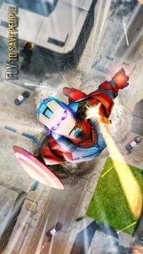 Captain Superhero Flying Robot Rescue游戲截圖4