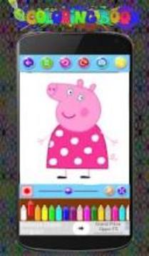 Peppa pig Coloring Game游戲截圖1