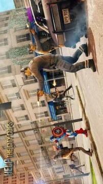 Captain Superhero Flying Robot Rescue游戲截圖2