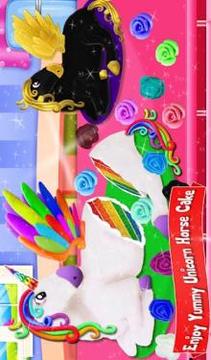 Glittery & Sparkly Rainbow Unicorn Cake Maker!游戲截圖1