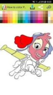 How to color Paw Patrol coloring book For Adult游戲截圖2