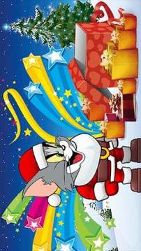 Adventure Santa Tom cat run : santa running游戲截圖1