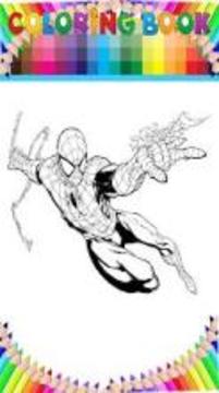Coloring Book amazing spider hero by fans游戲截圖2