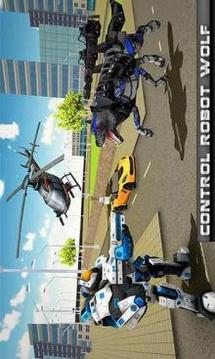 Helicopter Robot Transform Futuristic Robot Wolf游戏截图3