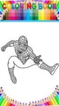 Coloring Book amazing spider hero by fans游戲截圖3