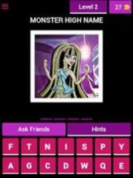 Monster High - Character Quiz游戲截圖3
