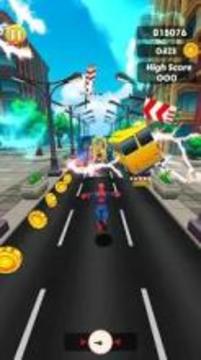 Amazing Spider Subway surf 3D Dash游戲截圖3