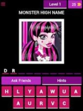 Monster High - Character Quiz游戲截圖5