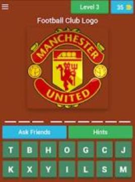 Football Club Logo Quiz Guess the Logo of club游戲截圖3