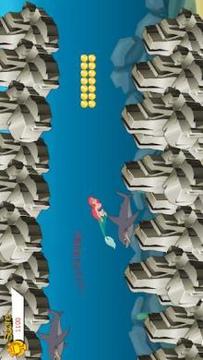 Mermaid Ariel Shark Attack游戲截圖4