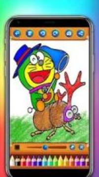 Doraemon Coloring Book For Kids And Toddlers游戲截圖2