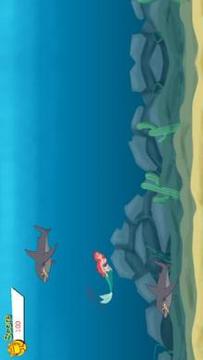 Mermaid Ariel Shark Attack游戲截圖1