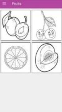 Kids Vegetables & Fruits Coloring Book游戏截图5