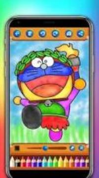 Doraemon Coloring Book For Kids And Toddlers游戲截圖1