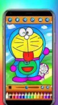 Doraemon Coloring Book For Kids And Toddlers游戲截圖3