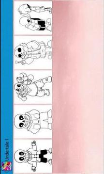 Coloring Undertale For Kids游戲截圖3