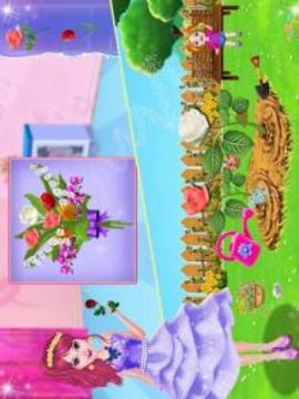 Flower girl date makeover - Garden decoration游戏截图4