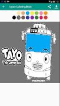 Tayo Coloring Book Free游戲截圖1
